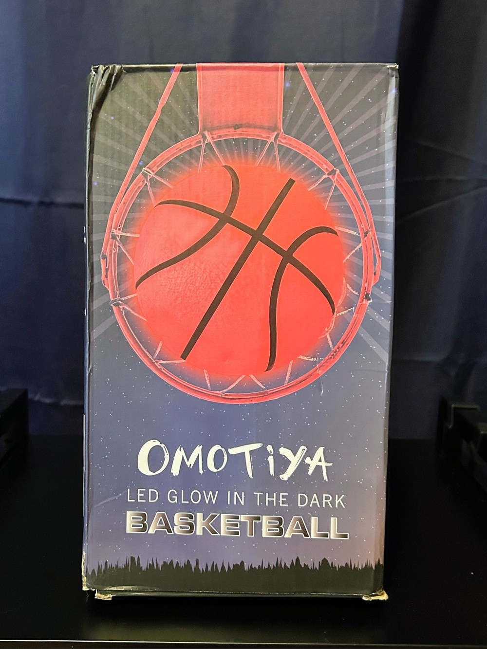 OMOTIYA LED Glow-in-the-Dark Basketball - Orange